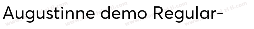 Augustinne demo Regular字体转换